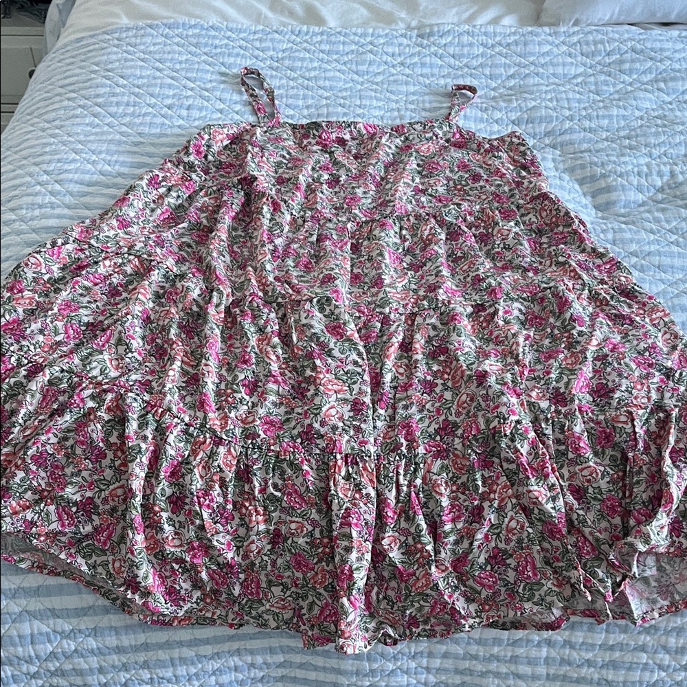 Old Navy Floral Pink and White Casual Dress